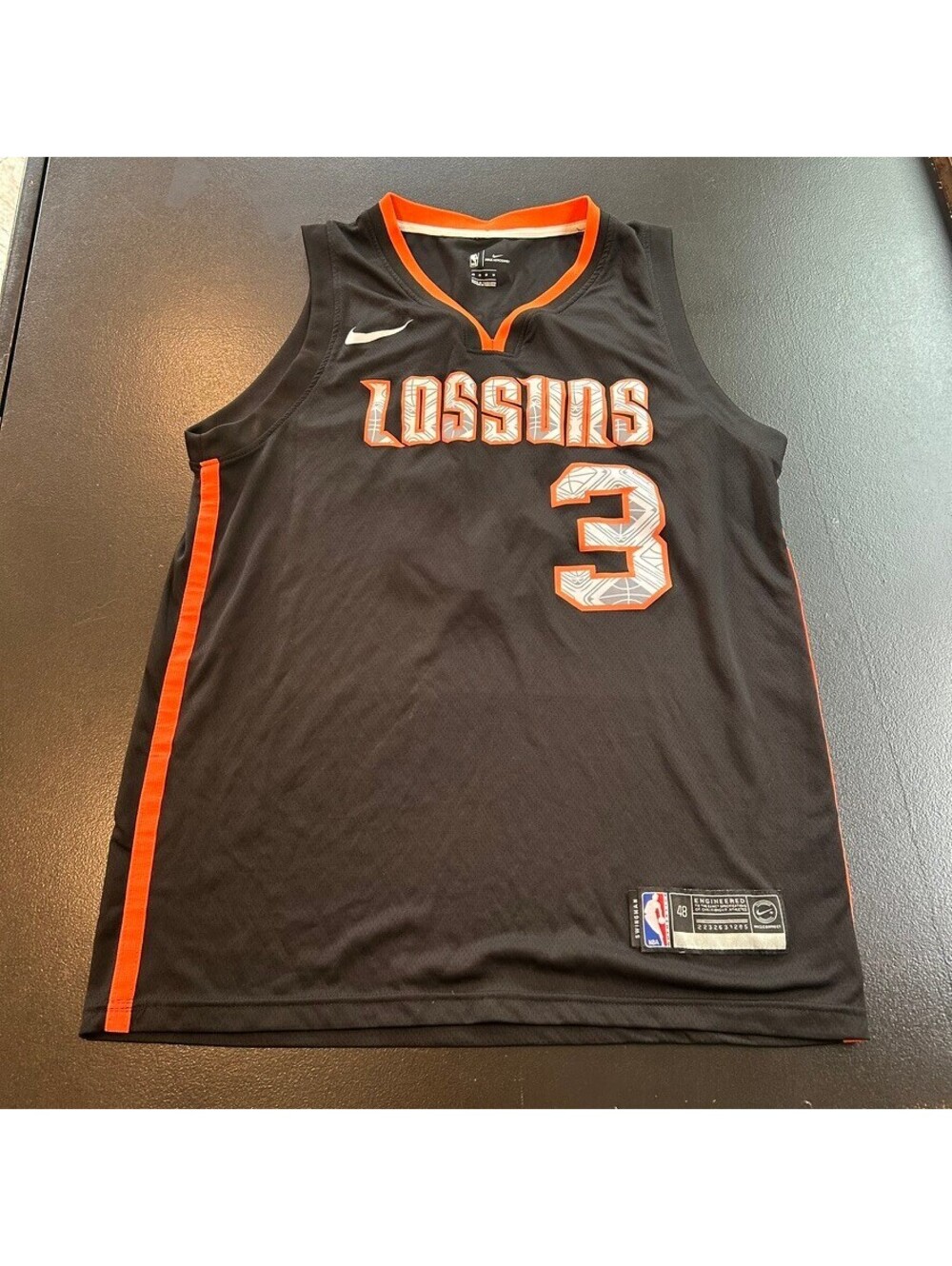 Authentic Phoenix Suns Kelly Oubre Jr. #3 black basketball jersey